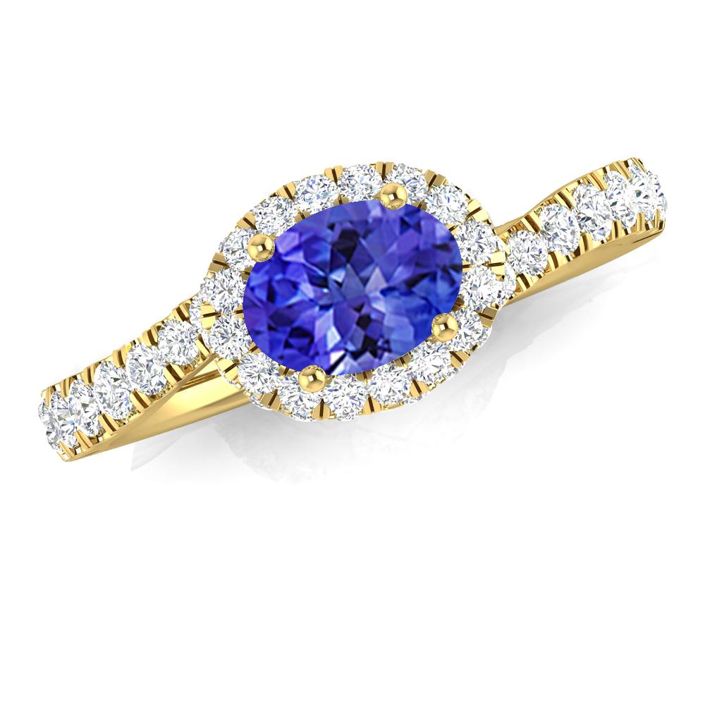 Yellow Gold - Tanzanite