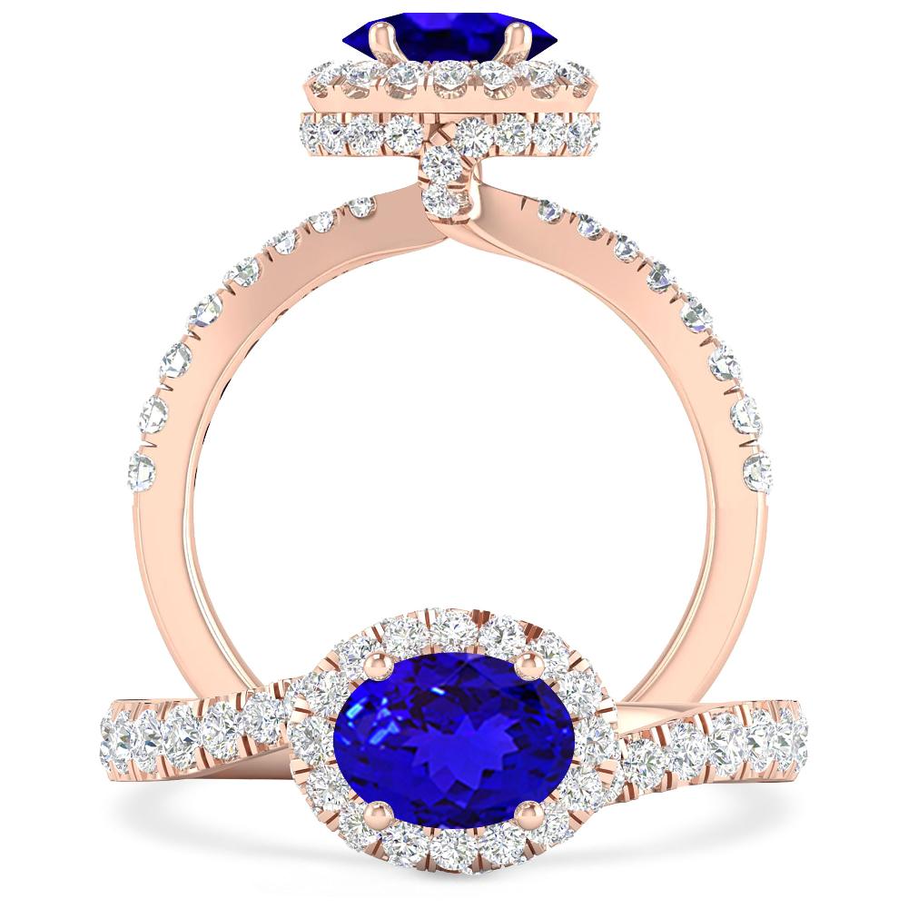 Rose Gold - Tanzanite