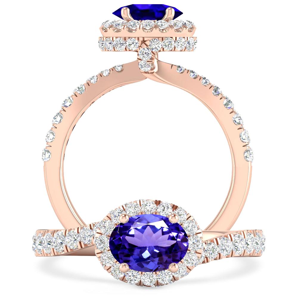 Rose Gold - Tanzanite