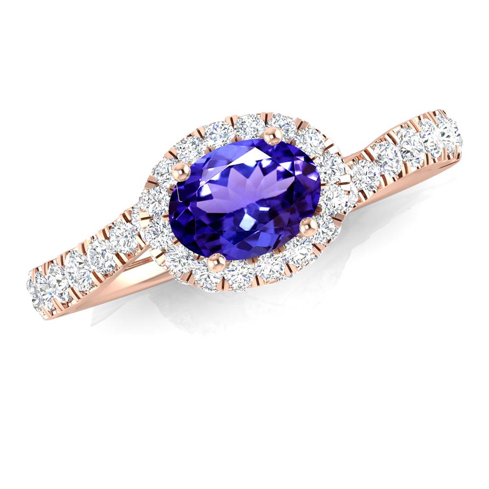 Rose Gold - Tanzanite