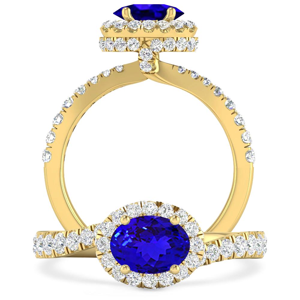 Yellow Gold - Tanzanite