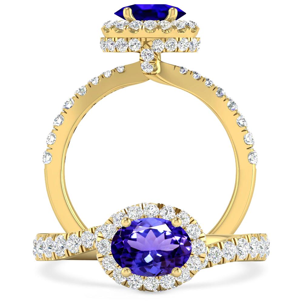 Yellow Gold - Tanzanite