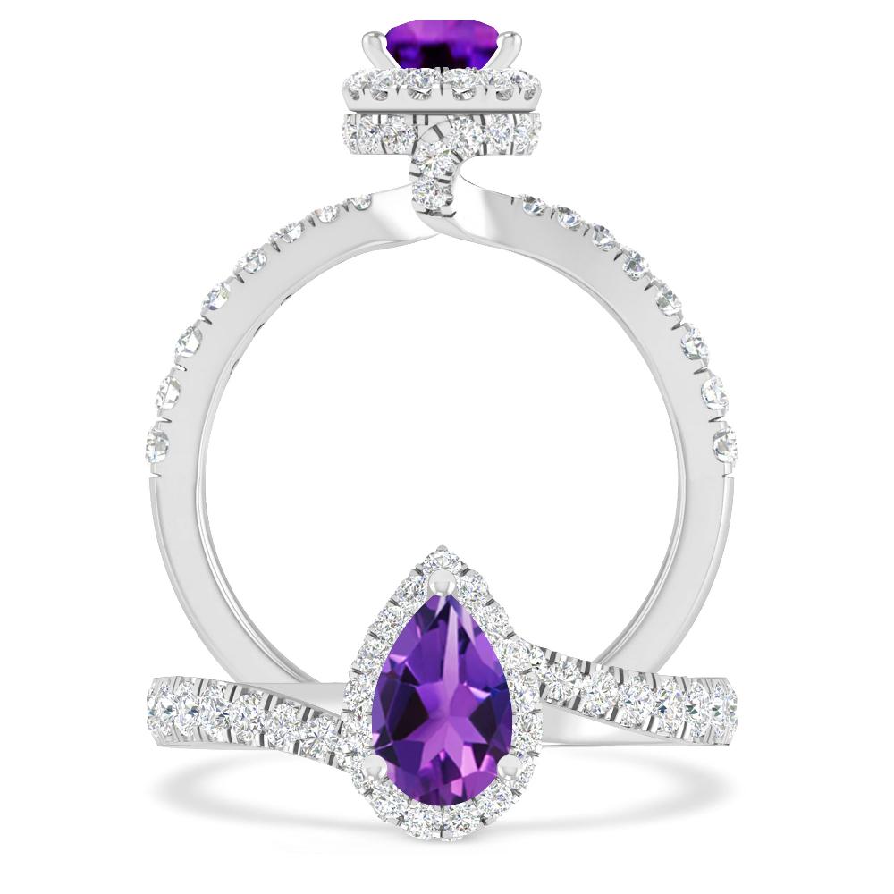 White Gold - Amethyst