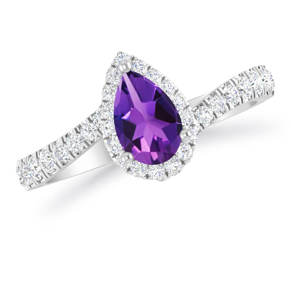 White Gold - Amethyst