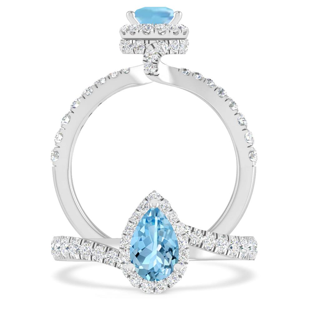 White Gold - Aquamarine