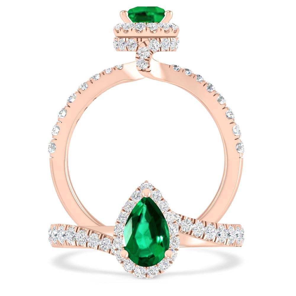 Rose Gold - Emerald