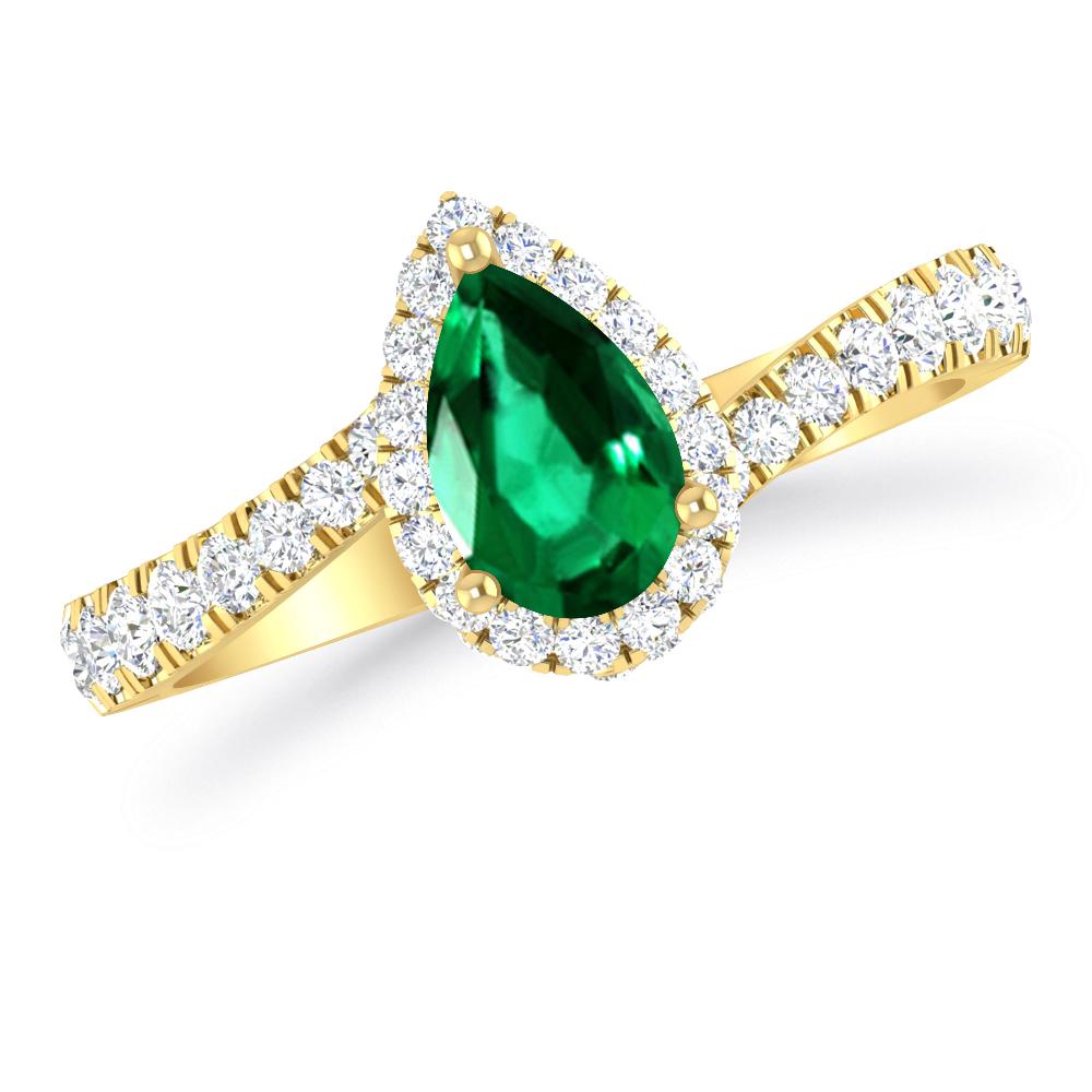 Yellow Gold - Emerald