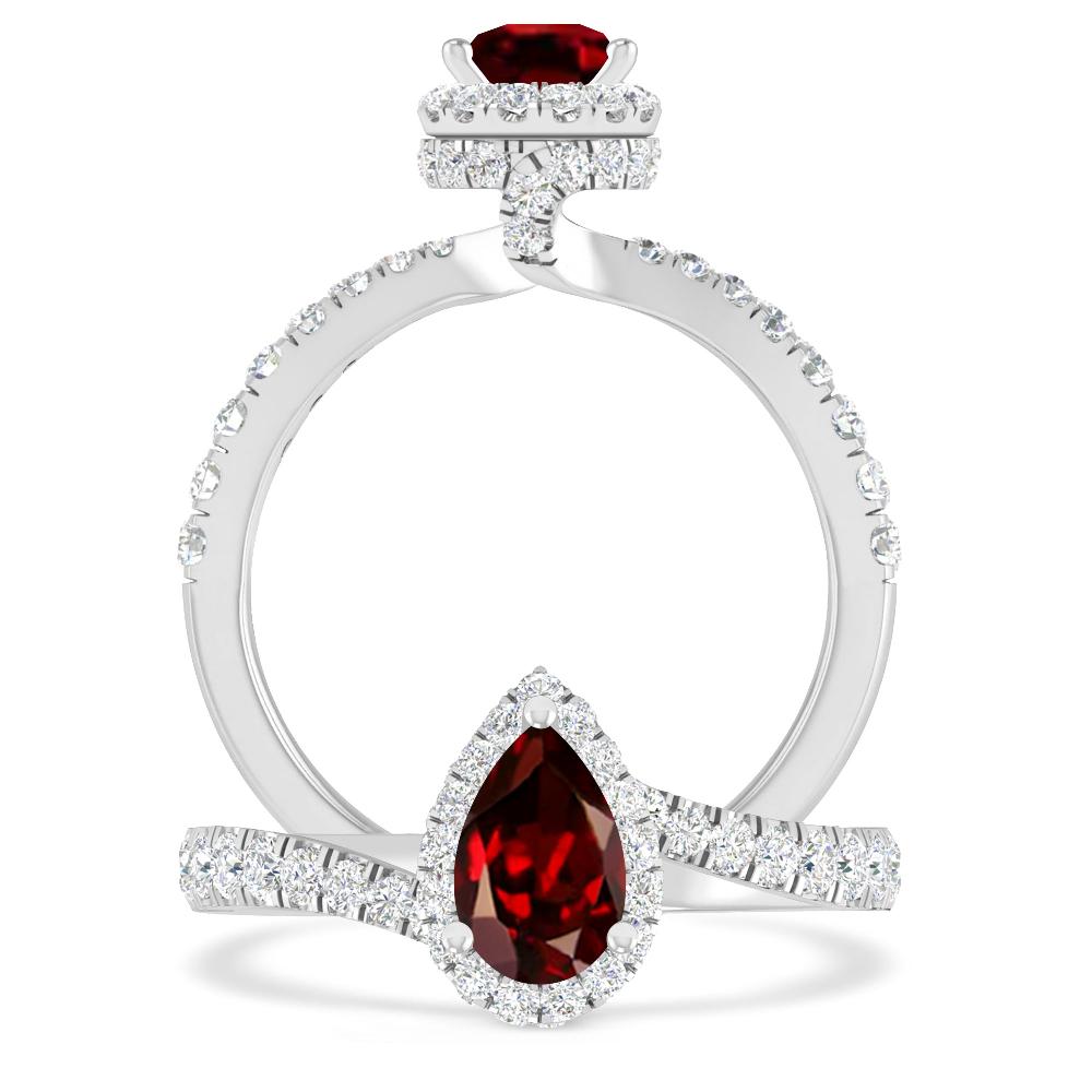 White Gold - Garnet