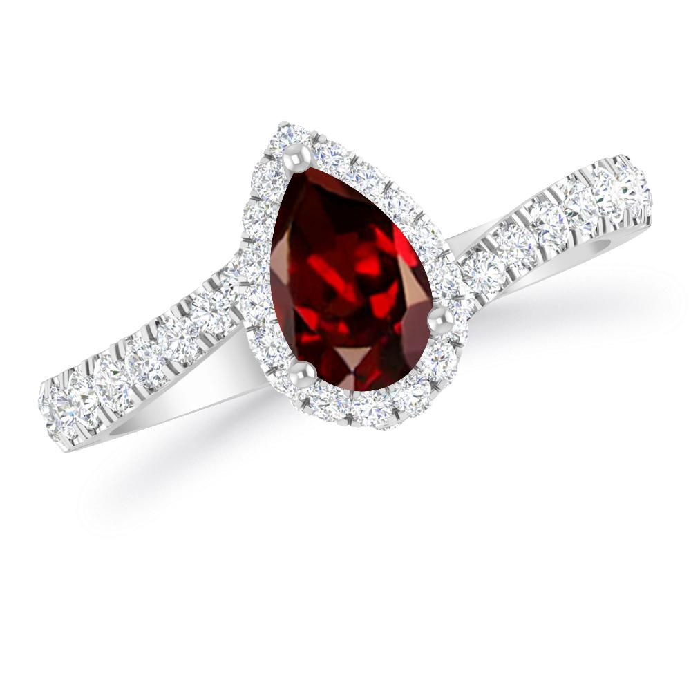 White Gold - Garnet