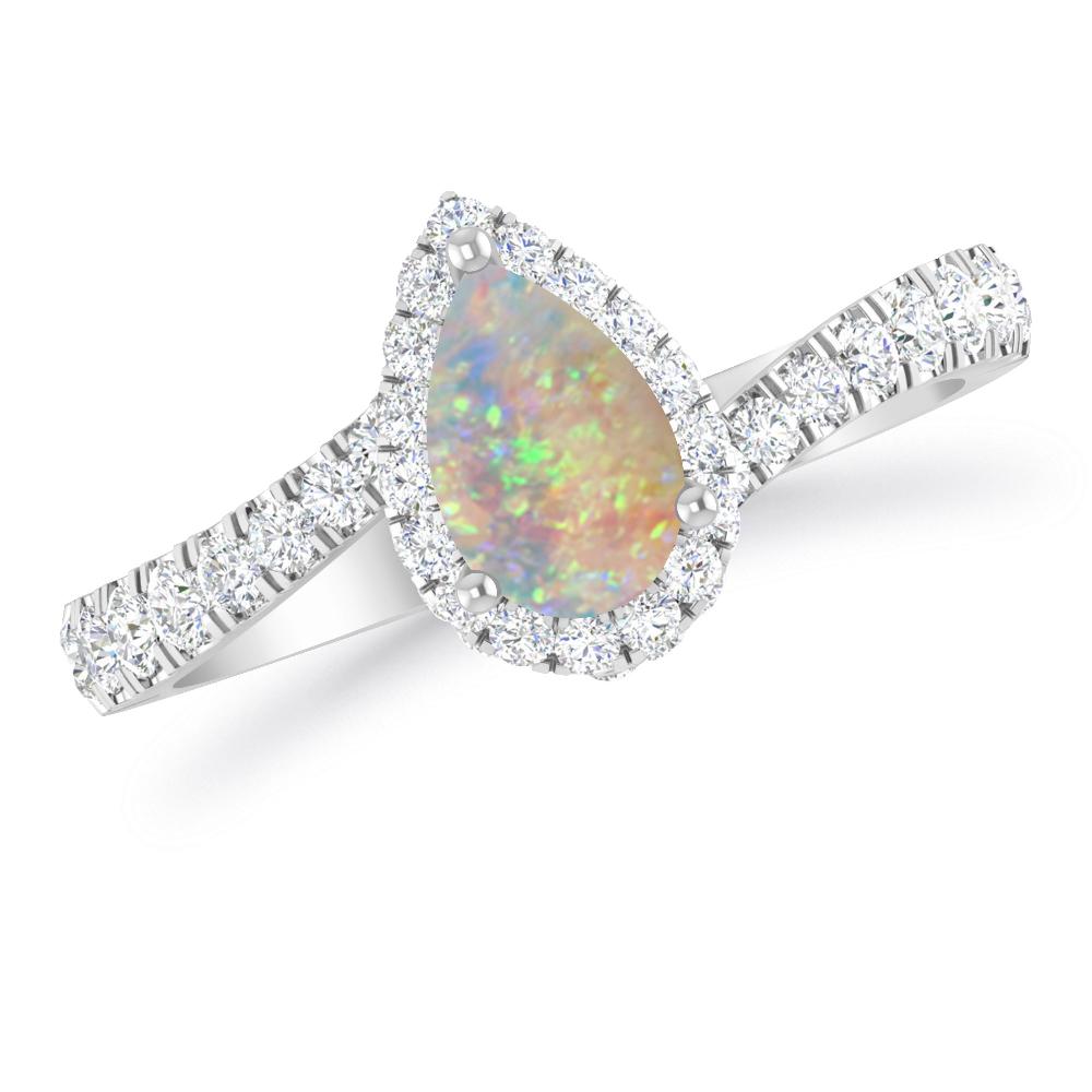 White Gold - Opal