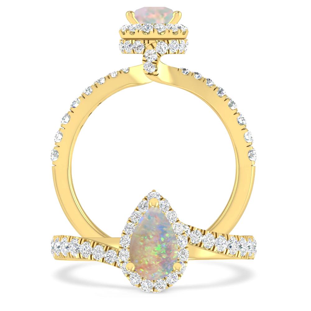 Yellow Gold - Opal