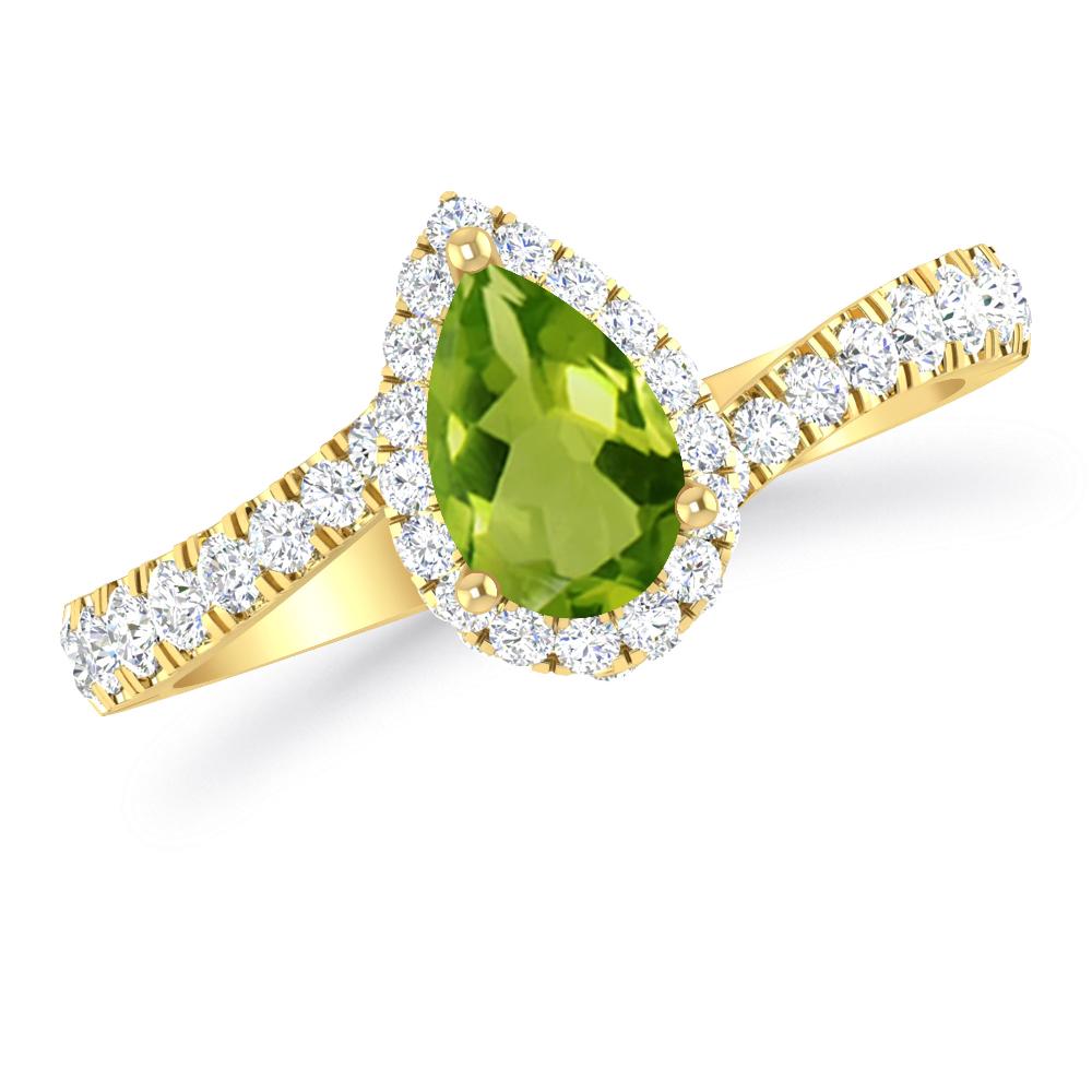 Yellow Gold - Peridot