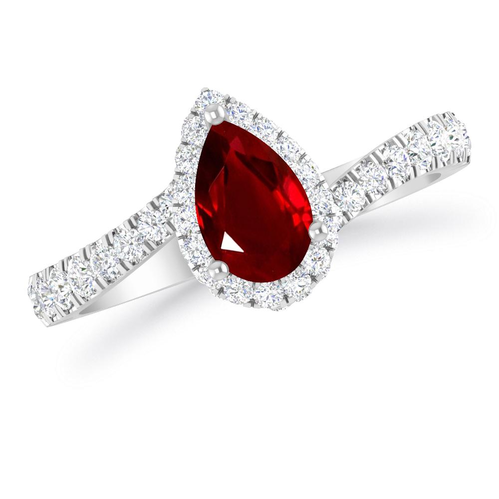 White Gold - Ruby