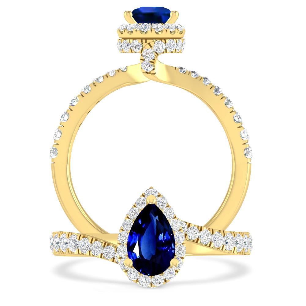 Yellow Gold - Sapphire