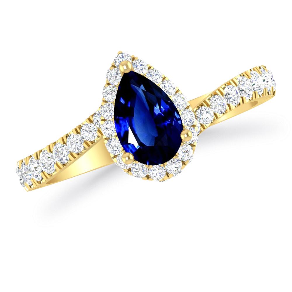 Yellow Gold - Sapphire