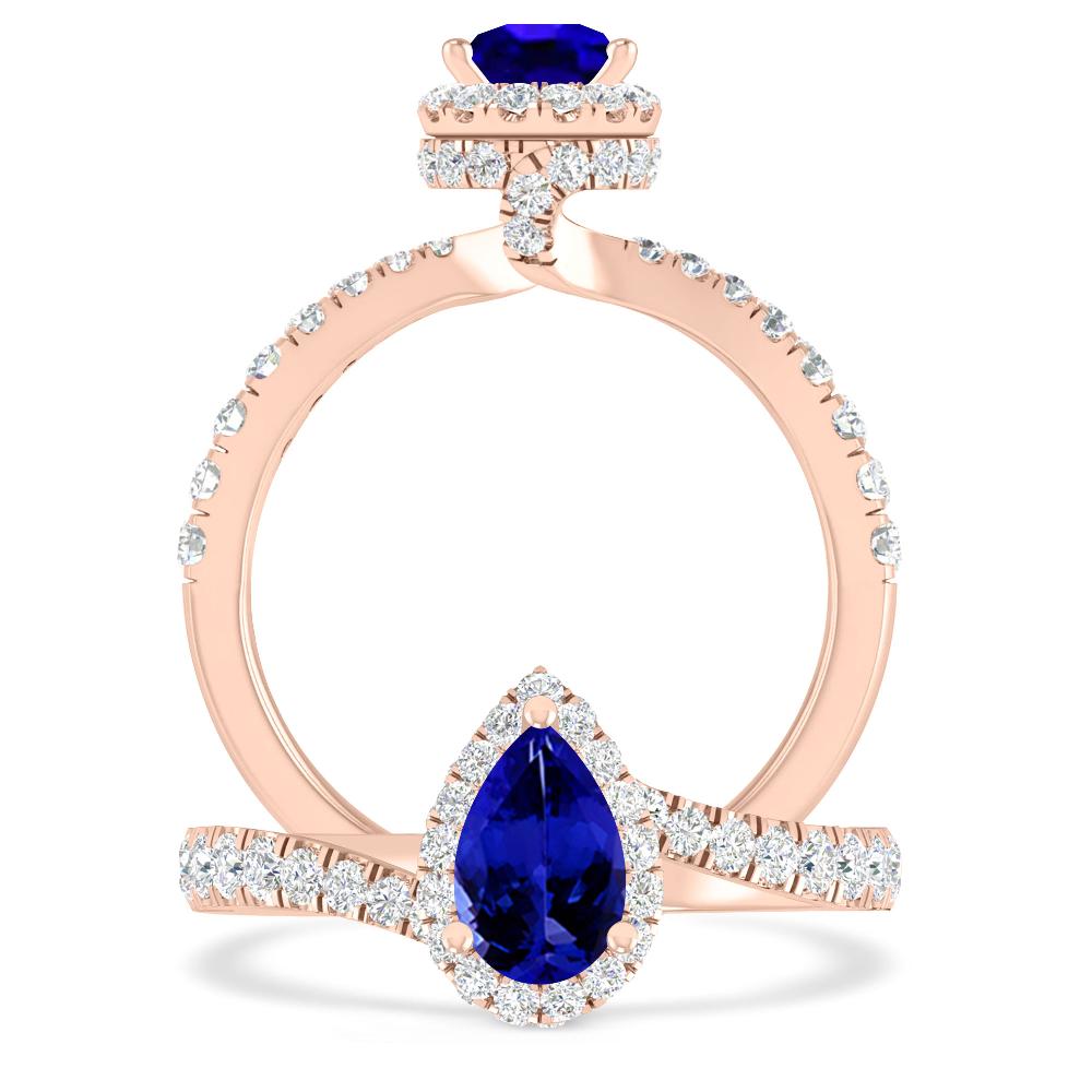 Rose Gold - Tanzanite