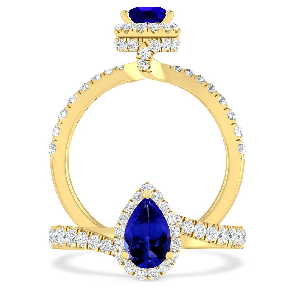 Yellow Gold - Tanzanite