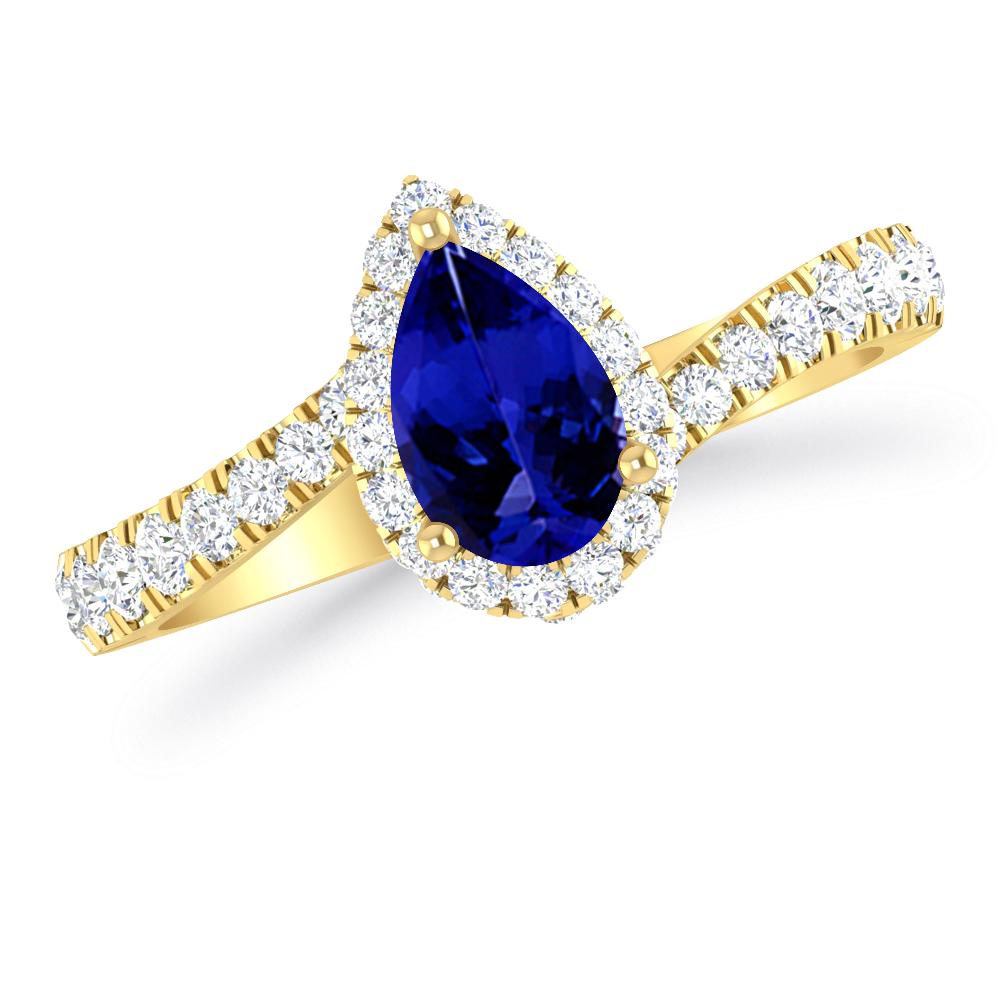 Yellow Gold - Tanzanite