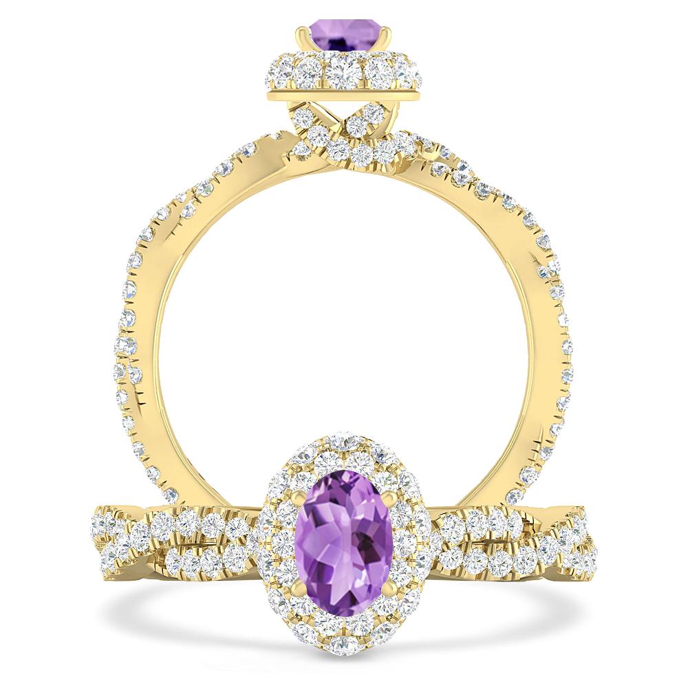 Yellow Gold - Amethyst