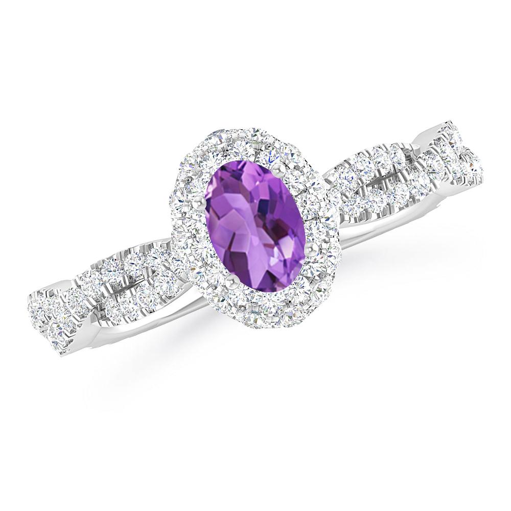 White Gold - Amethyst