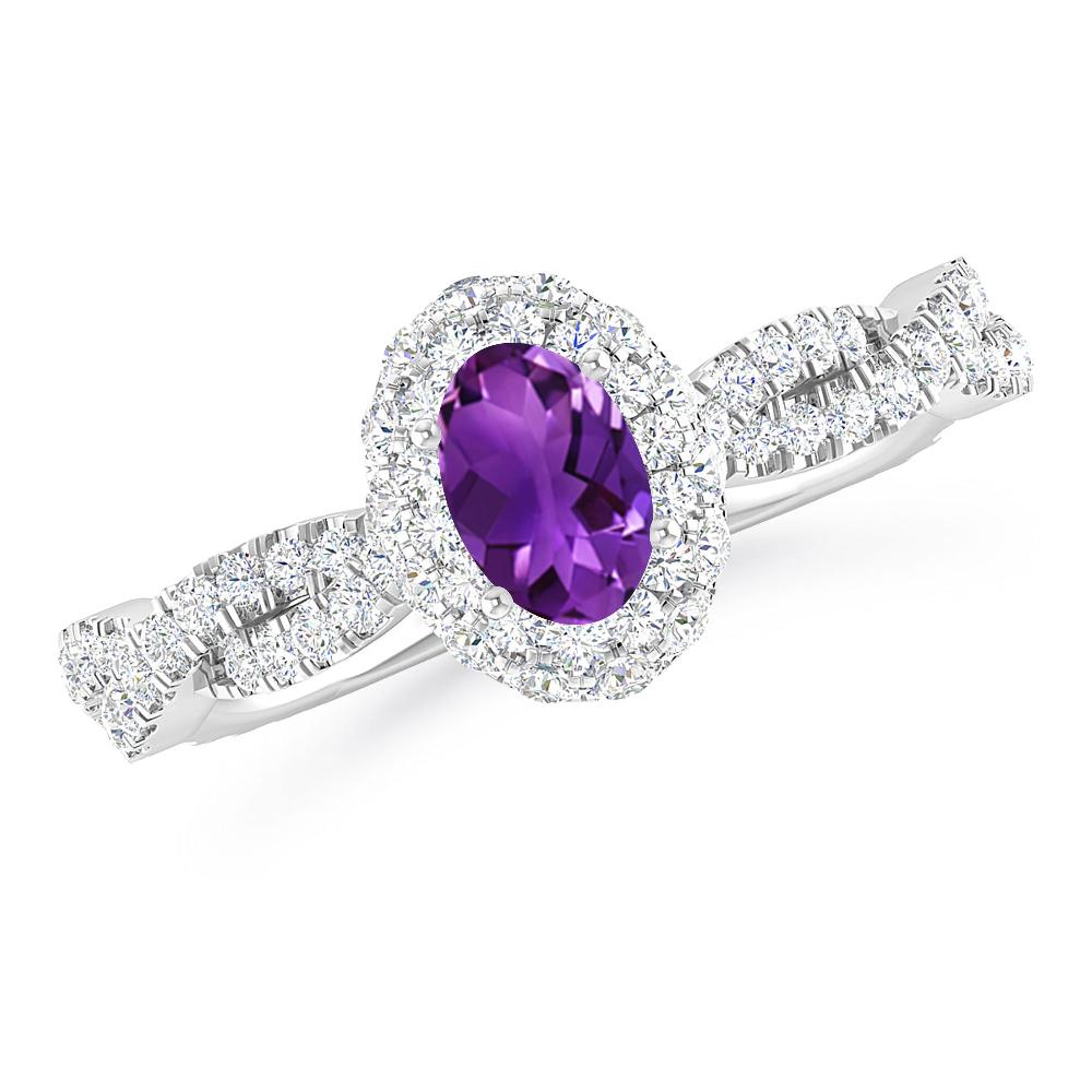 White Gold - Amethyst