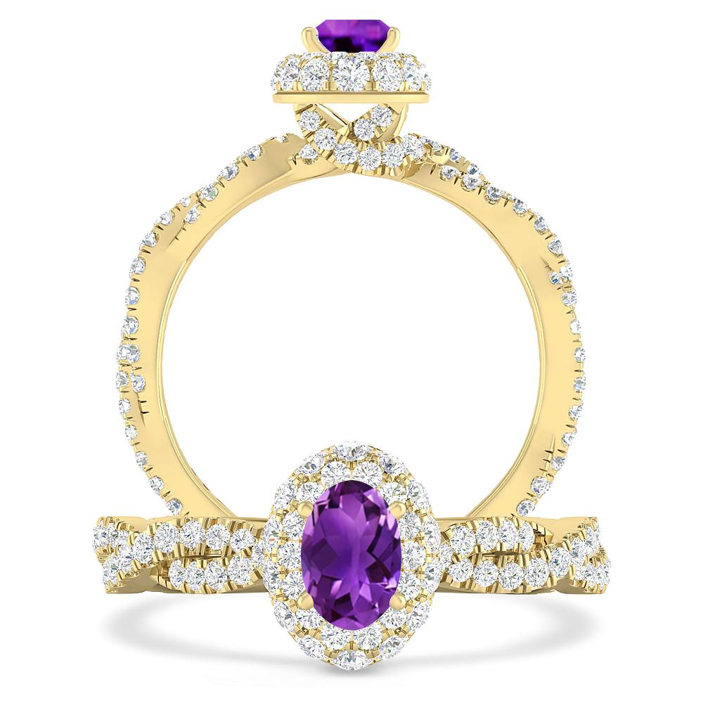 Yellow Gold - Amethyst