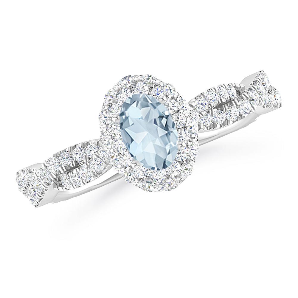 White Gold - Aquamarine