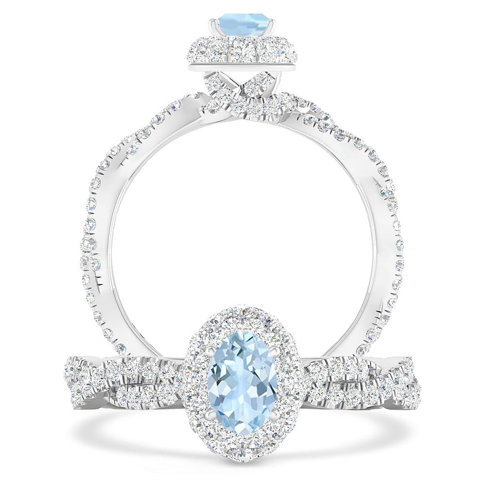 White Gold - Aquamarine