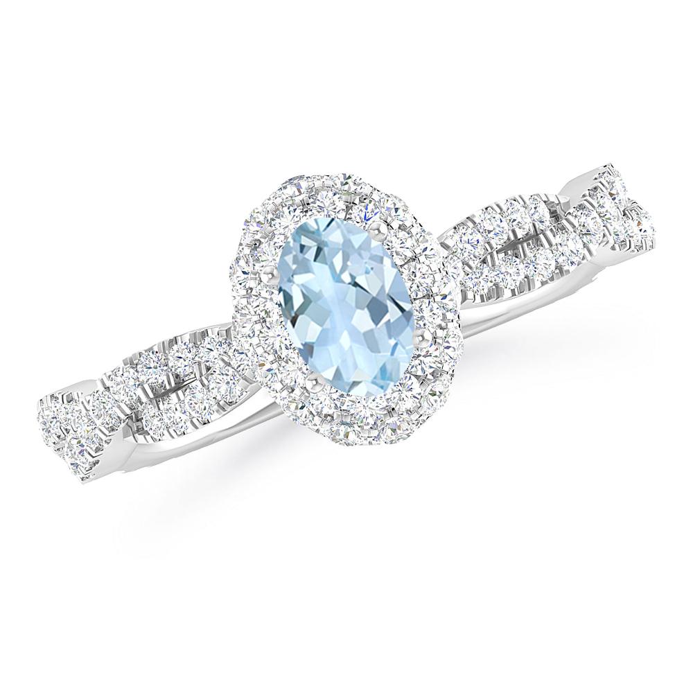 White Gold - Aquamarine