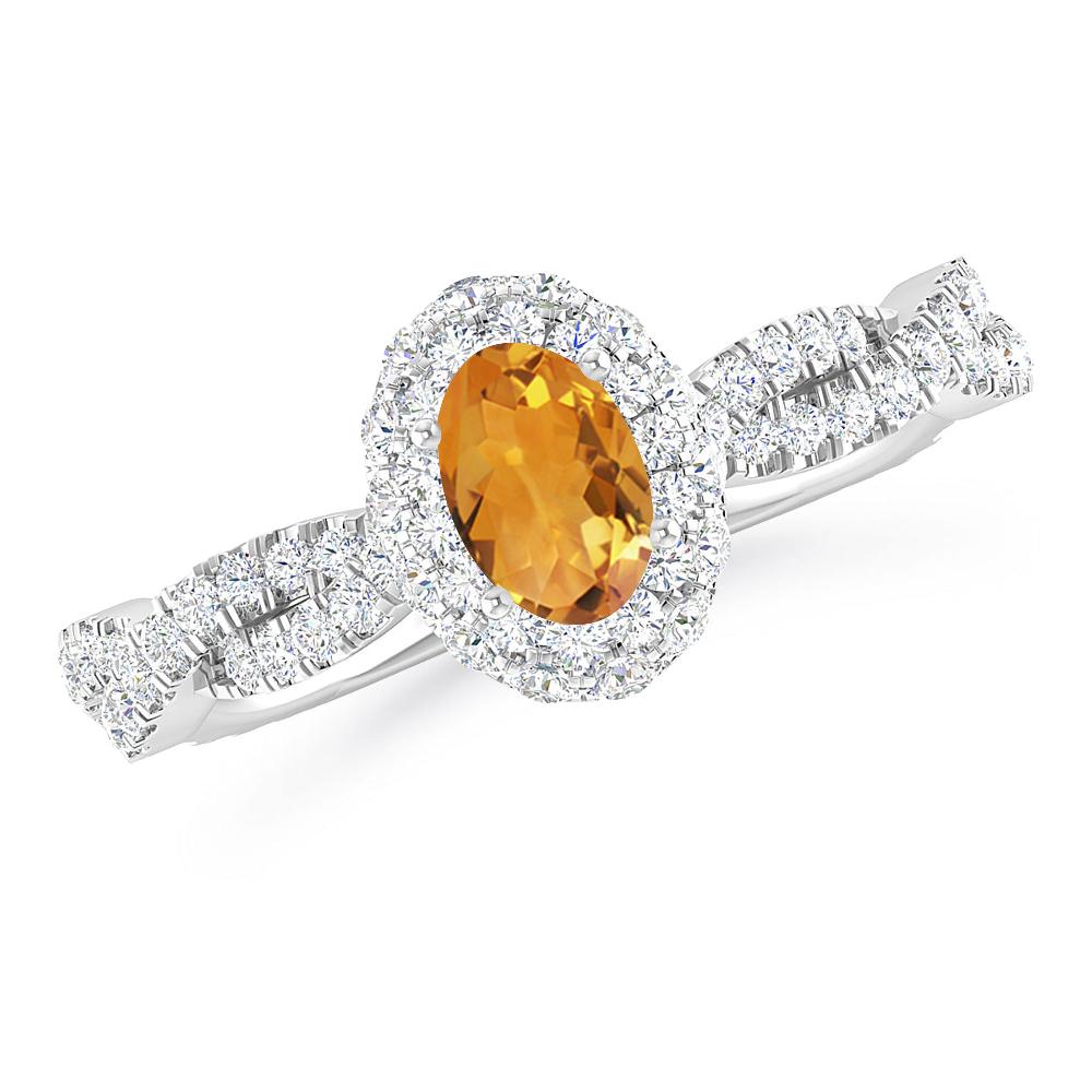 White Gold - Citrine