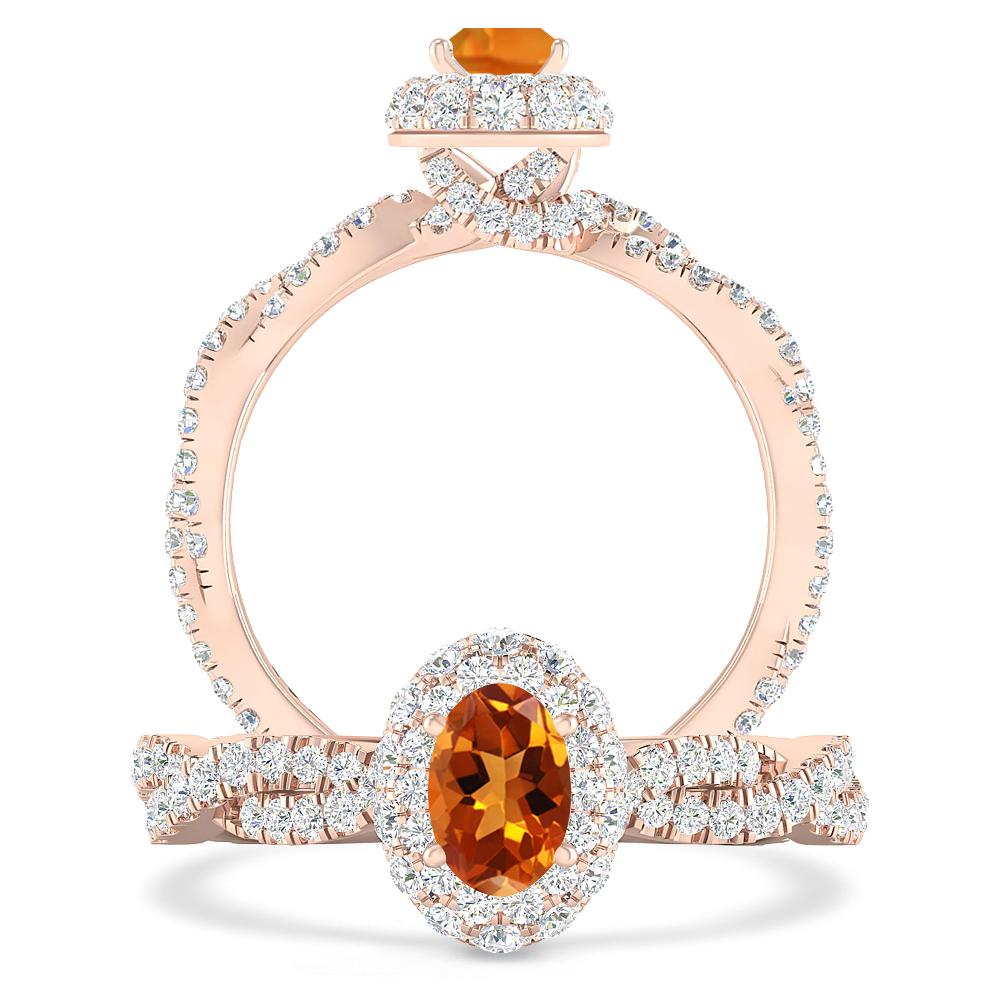 Rose Gold - Citrine