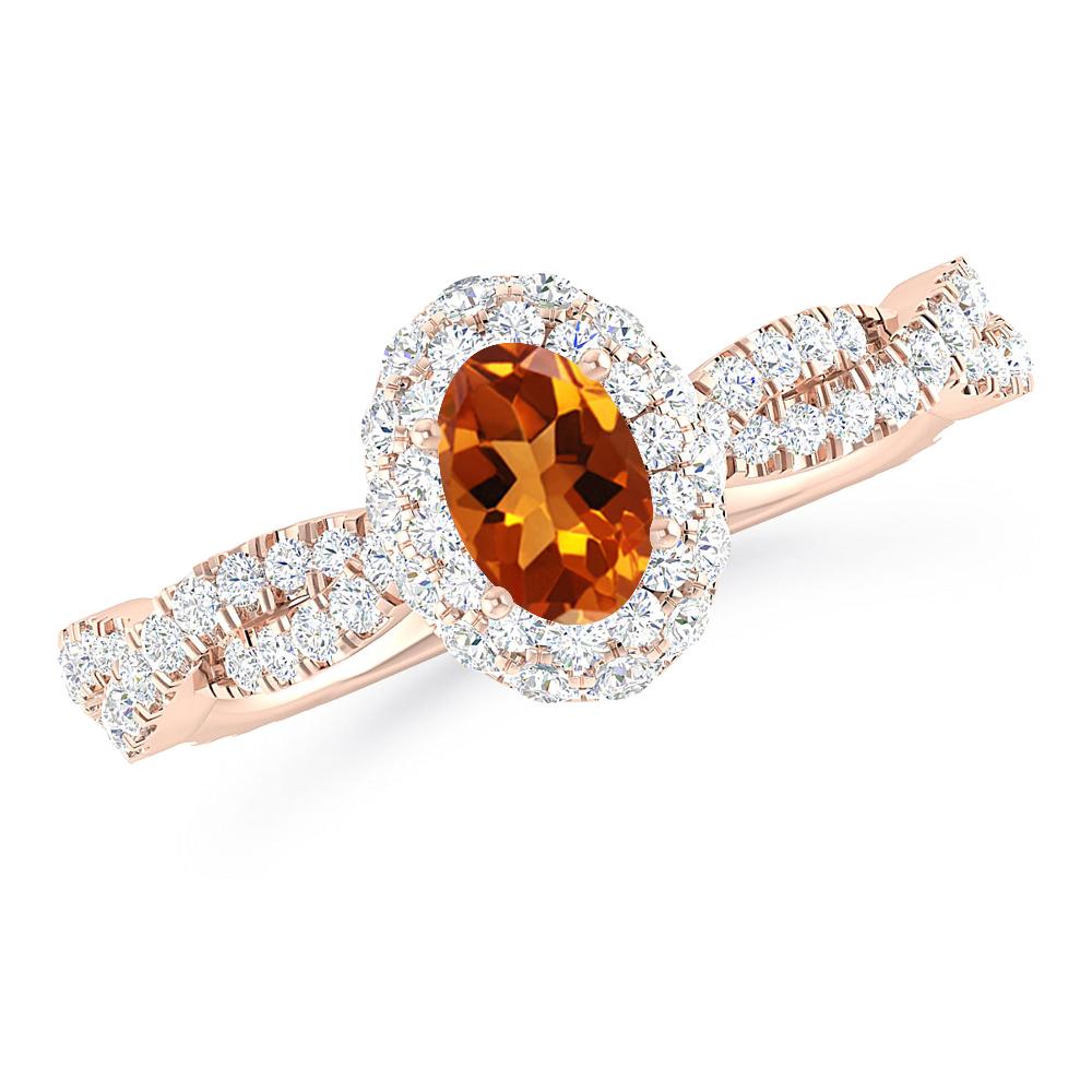 Rose Gold - Citrine