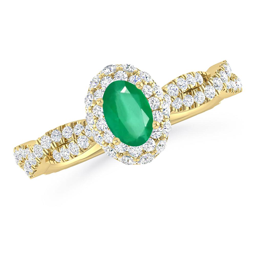 Yellow Gold - Emerald