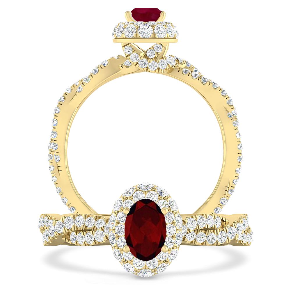 Yellow Gold - Garnet