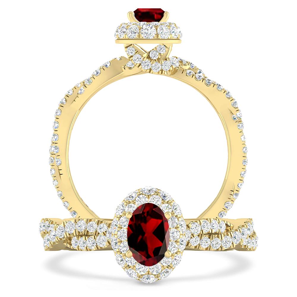 Yellow Gold - Garnet