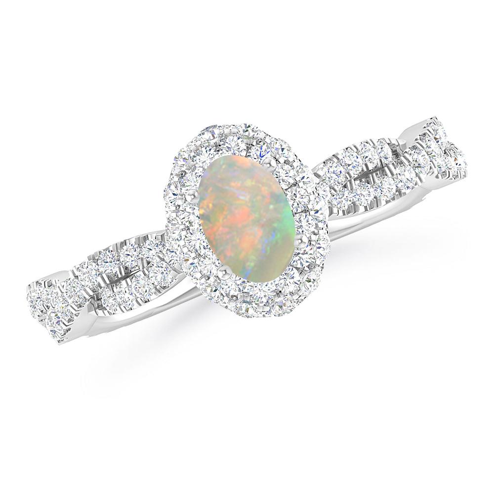 White Gold - Opal