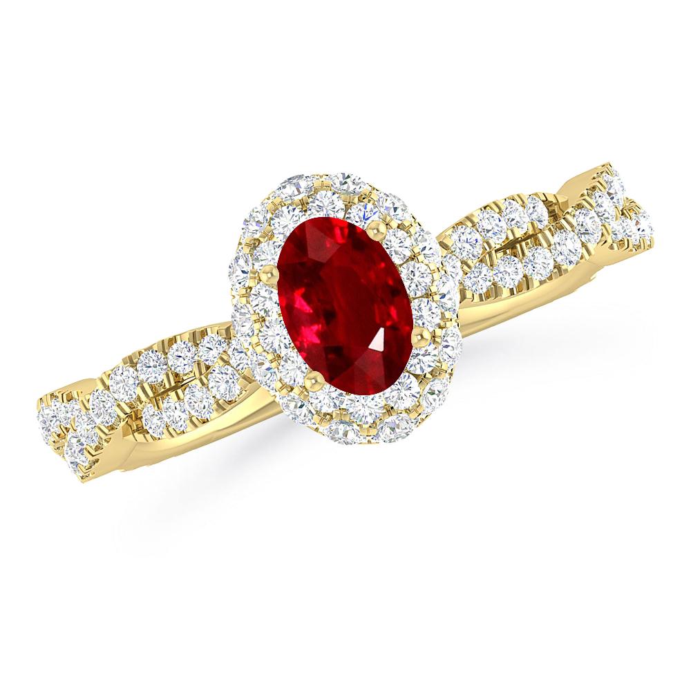 Yellow Gold - Ruby