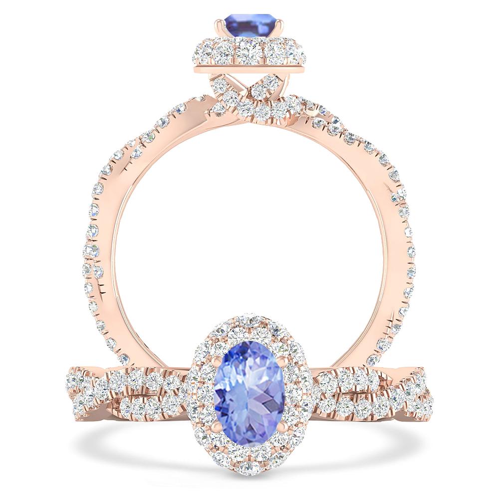 Rose Gold - Tanzanite