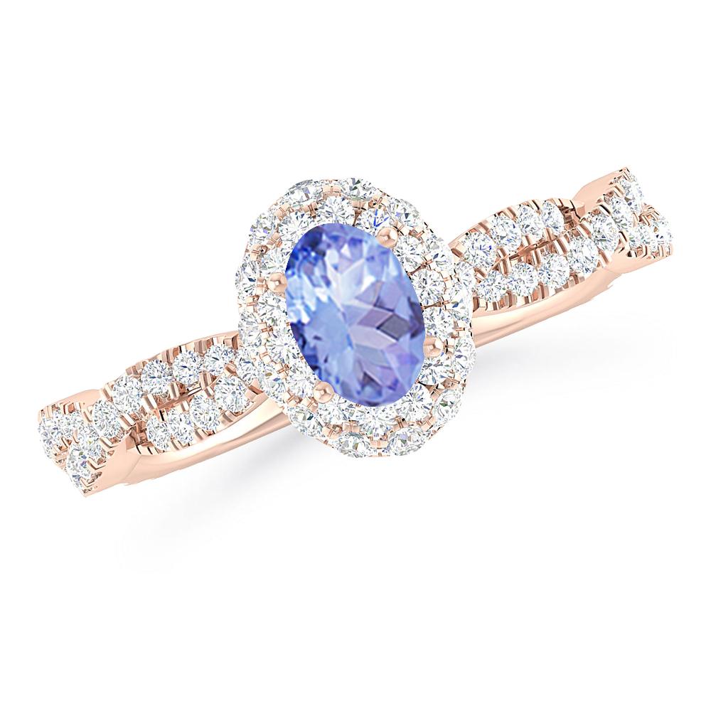 Rose Gold - Tanzanite