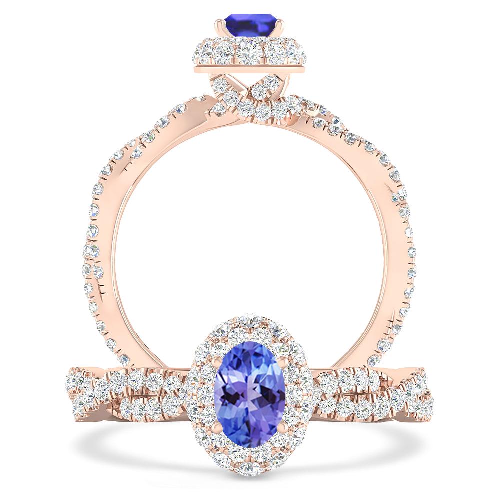 Rose Gold - Tanzanite