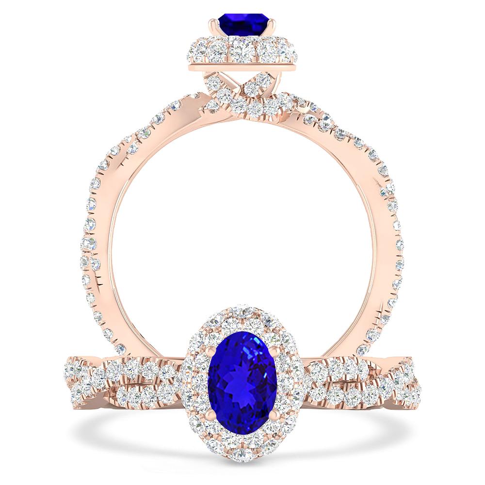 Rose Gold - Tanzanite