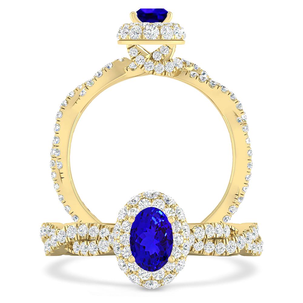 Yellow Gold - Tanzanite