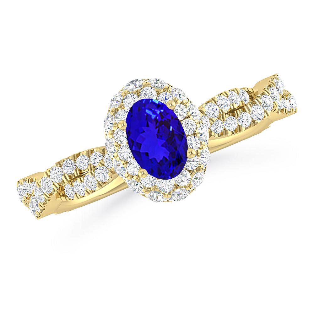 Yellow Gold - Tanzanite