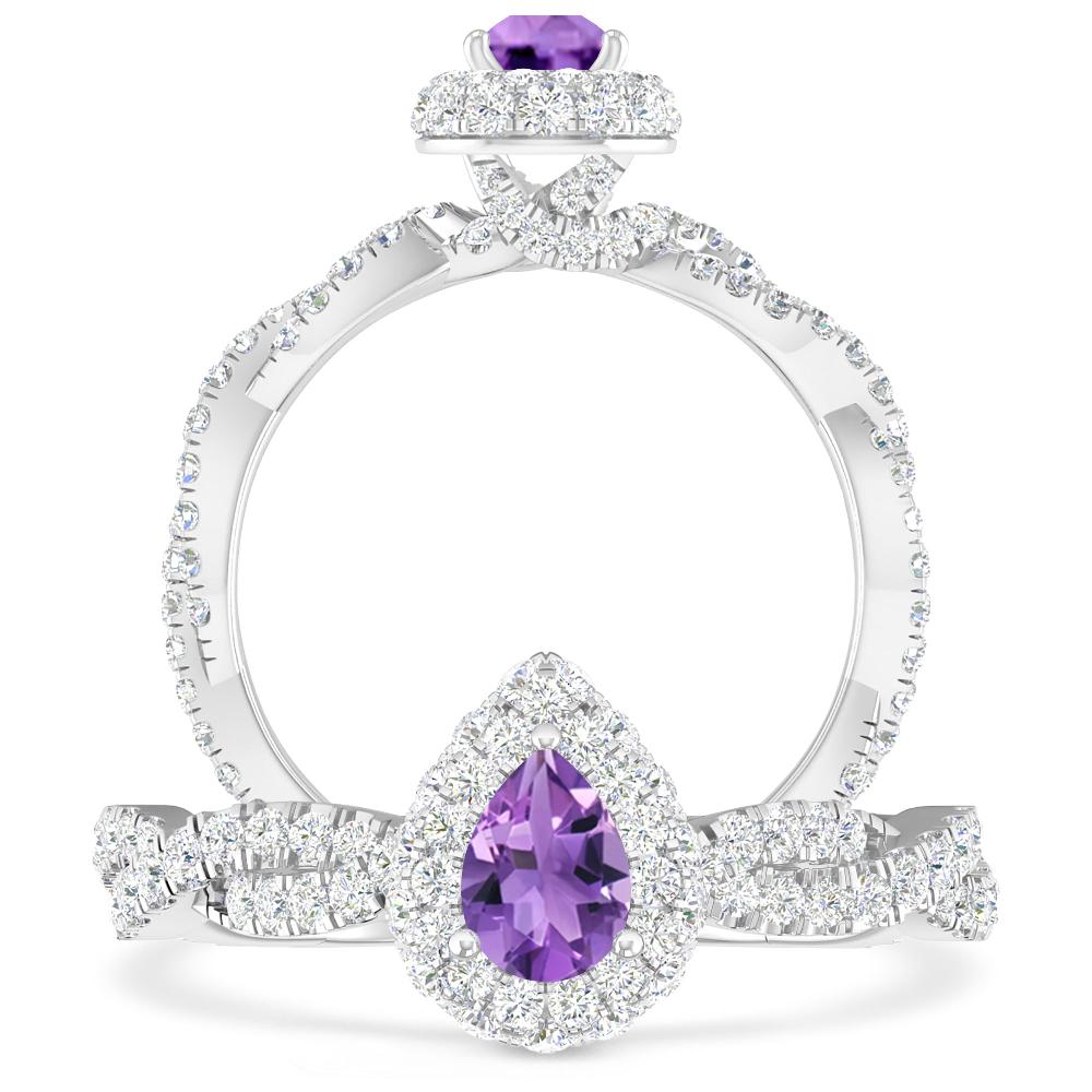 White Gold - Amethyst