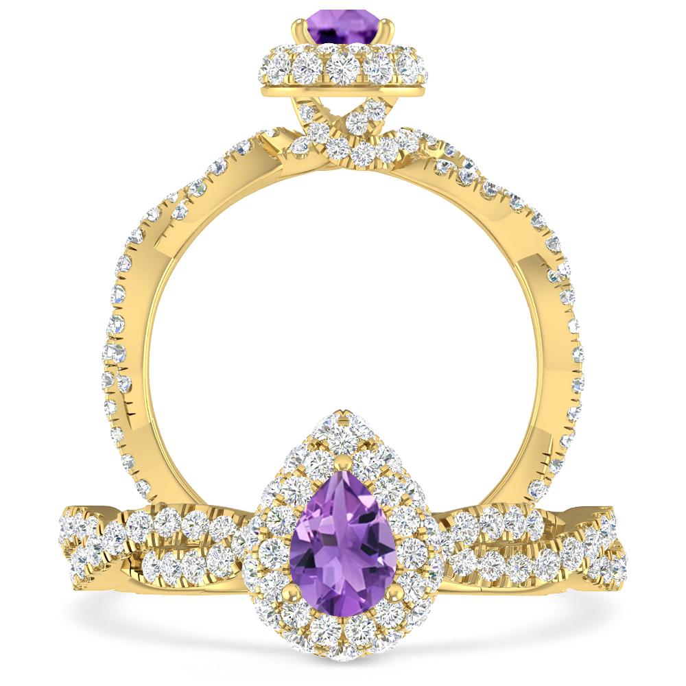 Yellow Gold - Amethyst