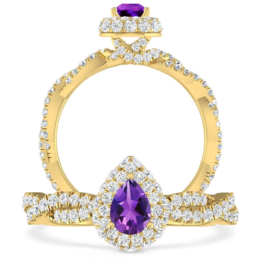 Yellow Gold - Amethyst