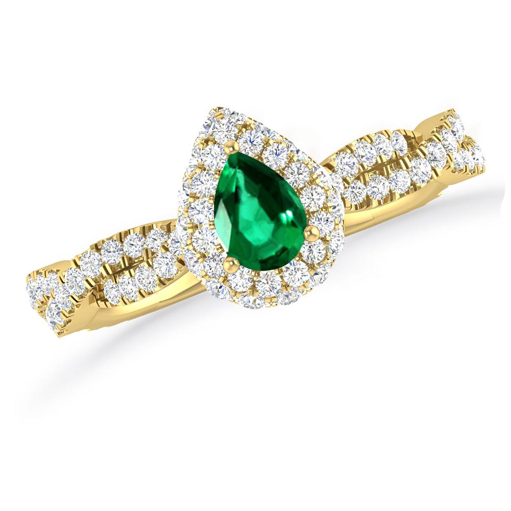 Yellow Gold - Emerald