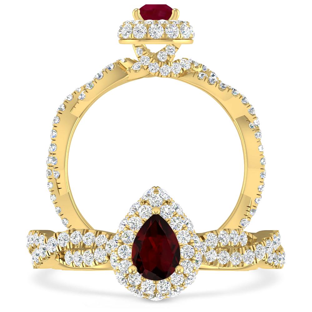 Yellow Gold - Garnet