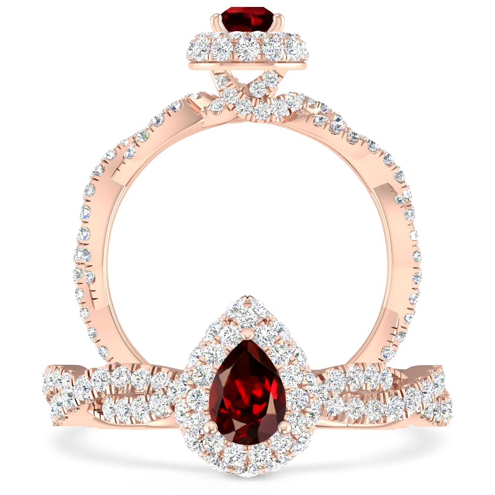 Rose Gold - Garnet