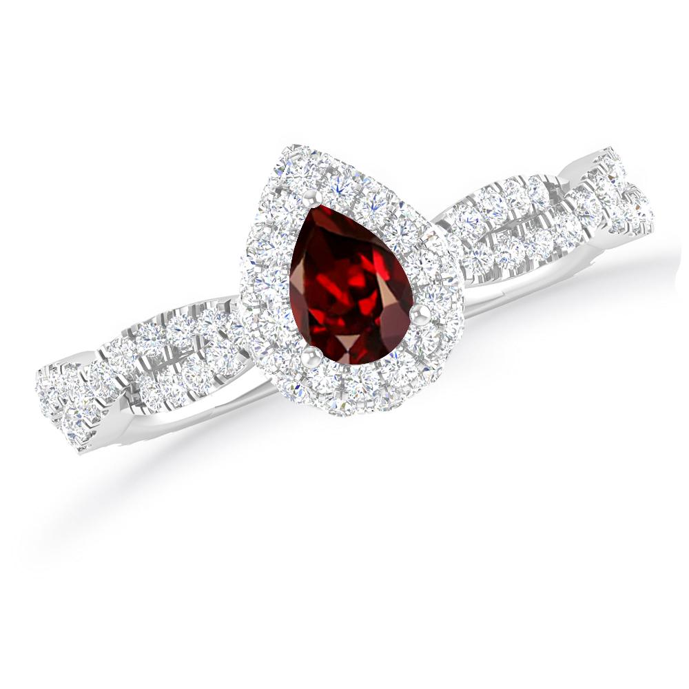 White Gold - Garnet